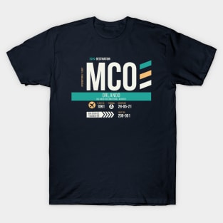 Orlando (MCO) Airport Code Baggage Tag T-Shirt